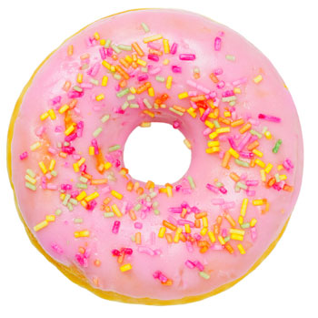 Zuckerglasierter Donat als Dopaminanschieber